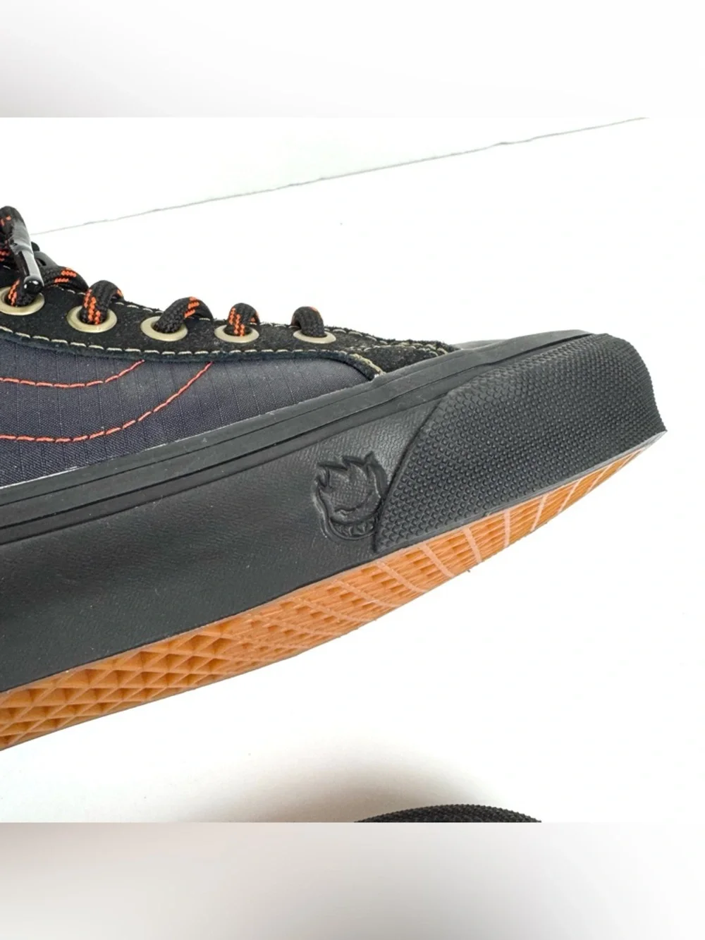 Vans Skate x Spitfire Sk8-Hi Reissue Black & Flame Lace Shoes Men’s Sz 6.5 NEW